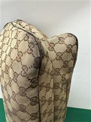 GUCCI MONOGRAM MEDIUM POP HOBO DARK BROW